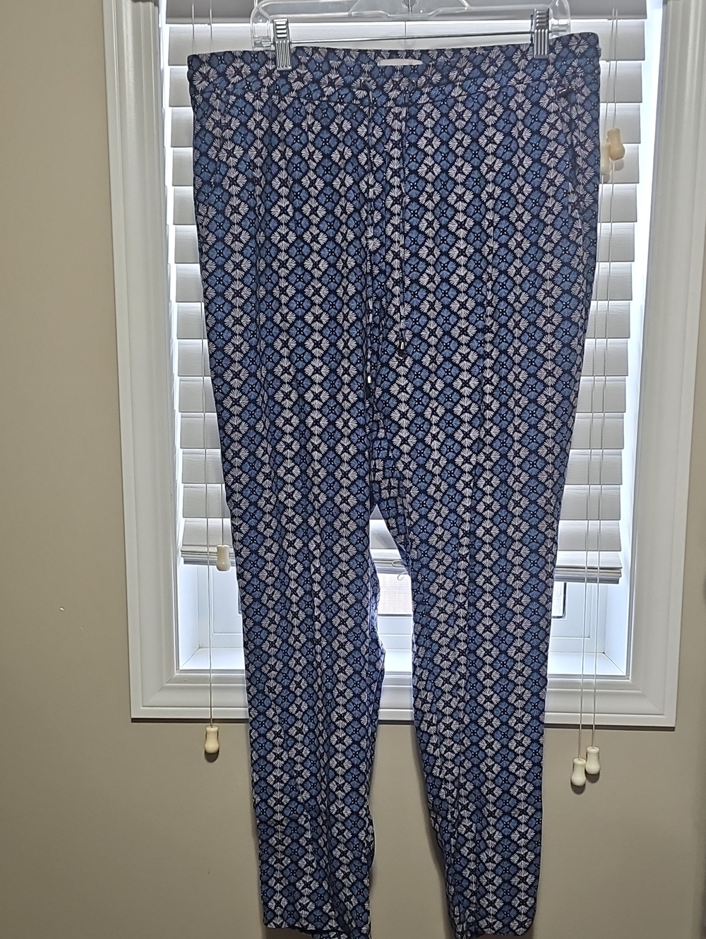 per una Navy Blue Geometric Print Pull-On Leggings (Marks And Spencer